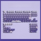 Angel Purple Rabbit 104+18 Clear PC+PBT Dye-subbed Pudding Jelly Keycaps Set OEM Profile Mechanical Keyboard